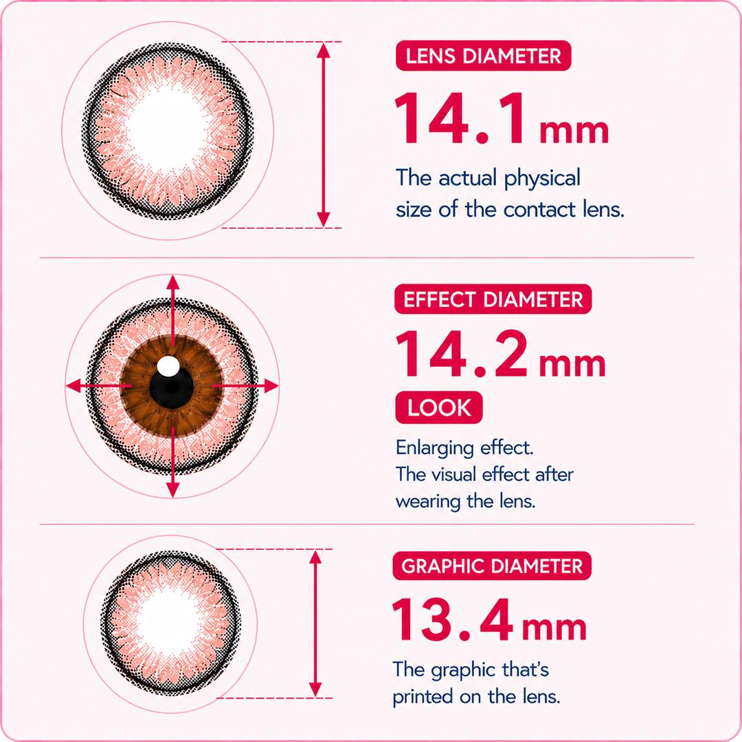 (Trial Pack)Milk Puff Brown-Mi Tesoro 1 Day Color Con 2pcs (Eff dia:14.2mm)