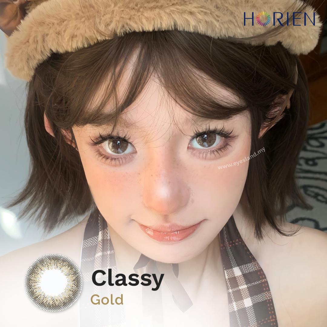 Classy Gold-Eye Secret 38% Monthly Color Lens 2pcs (Eff dia:15mm)