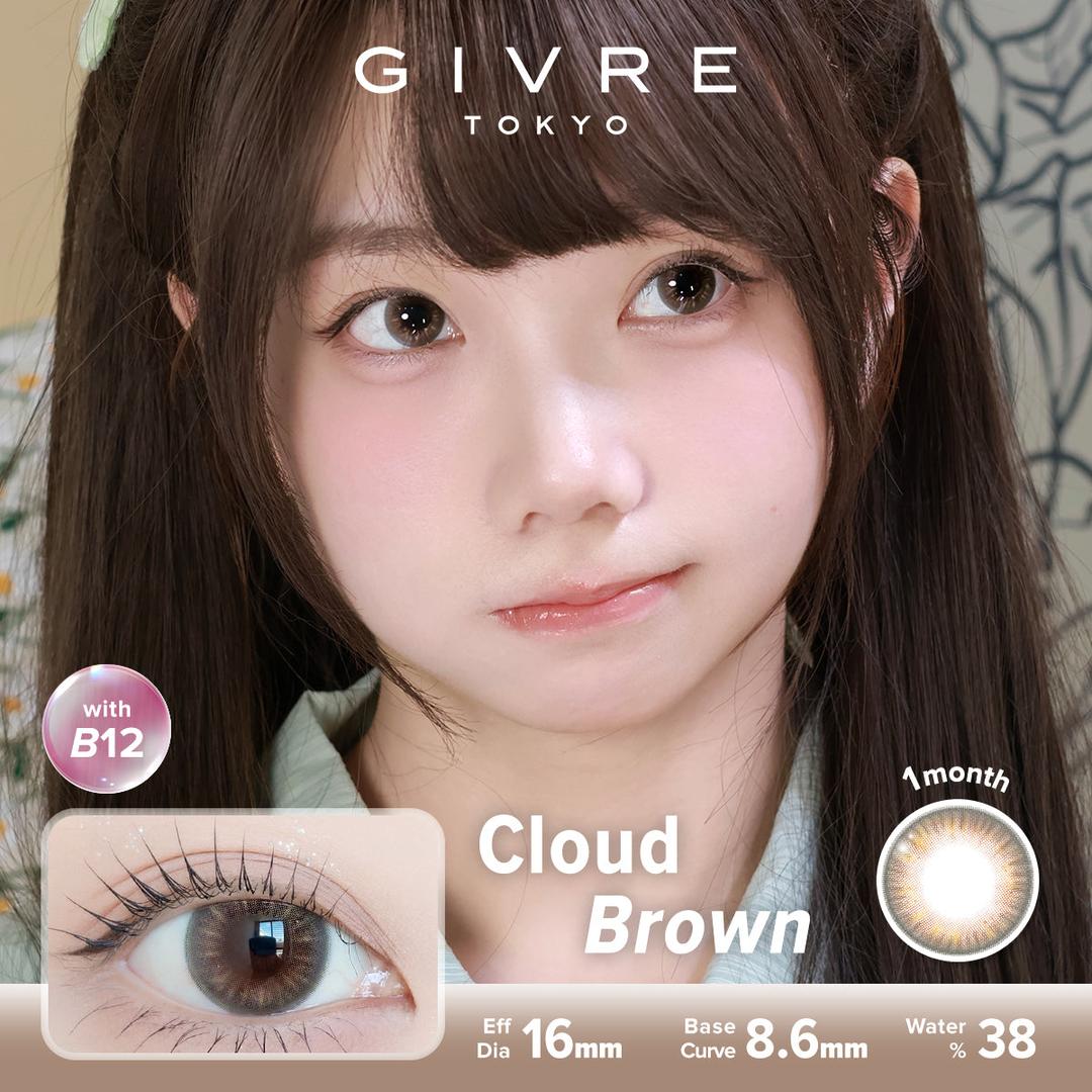 Cloud Brown-Givre Monthly Color Con 2pcs (Eff Dia:15mm)