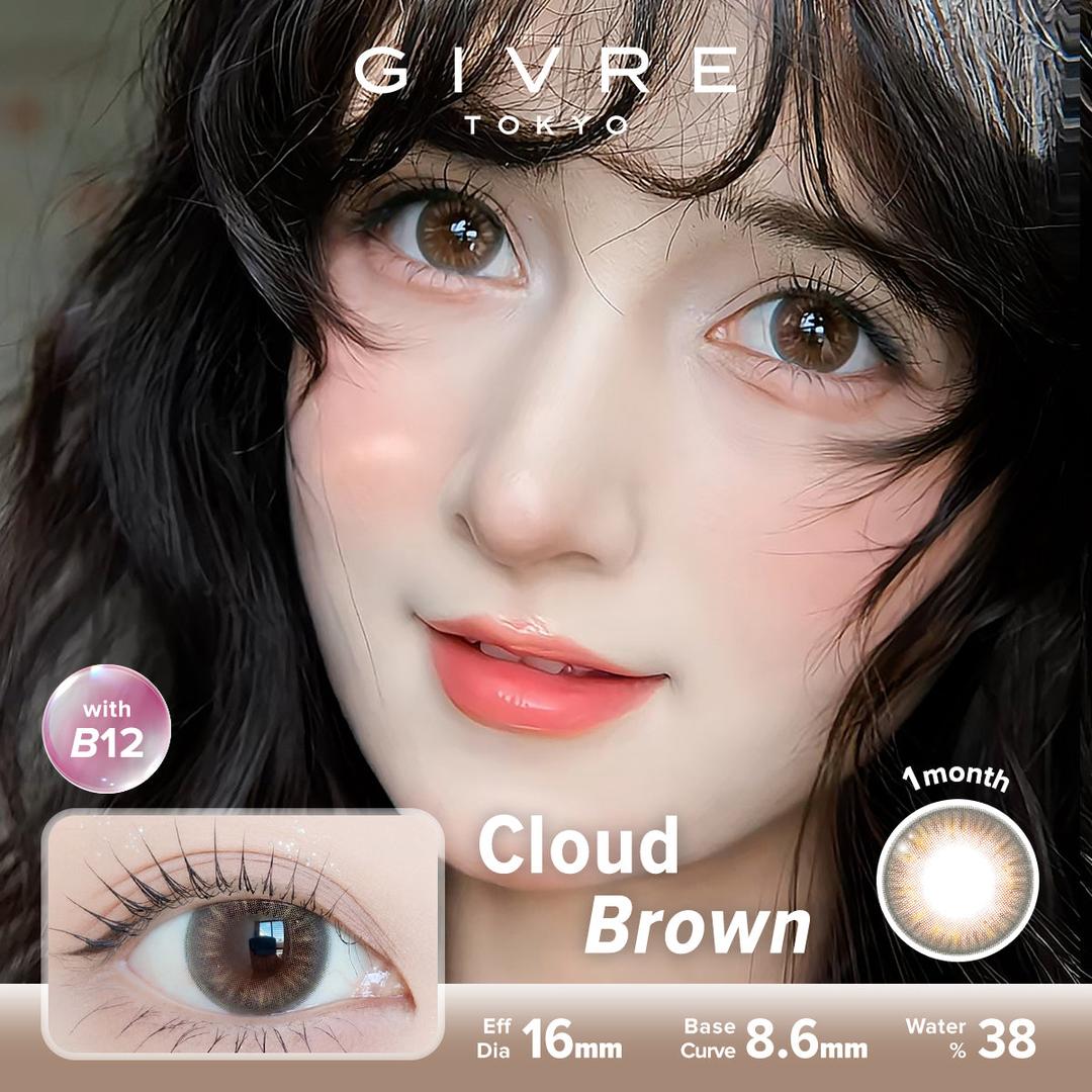 Cloud Brown-Givre Monthly Color Con 2pcs (Eff Dia:15mm)