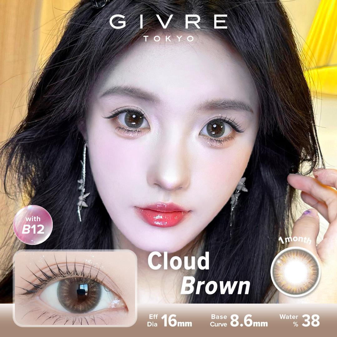 Cloud Brown-Givre Monthly Color Con 2pcs (Eff Dia:15mm)