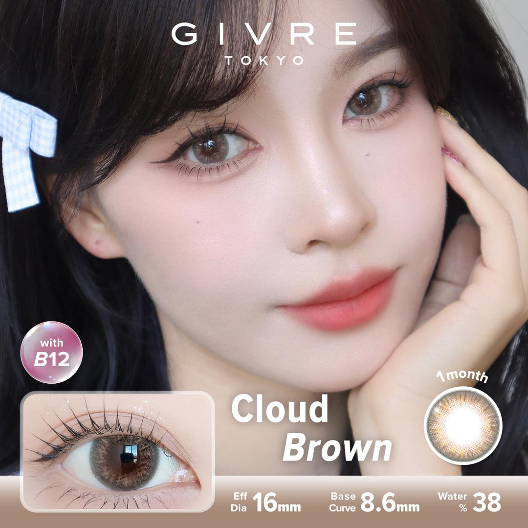 Cloud Brown-Givre Monthly Color Con 2pcs (Eff Dia:15mm)