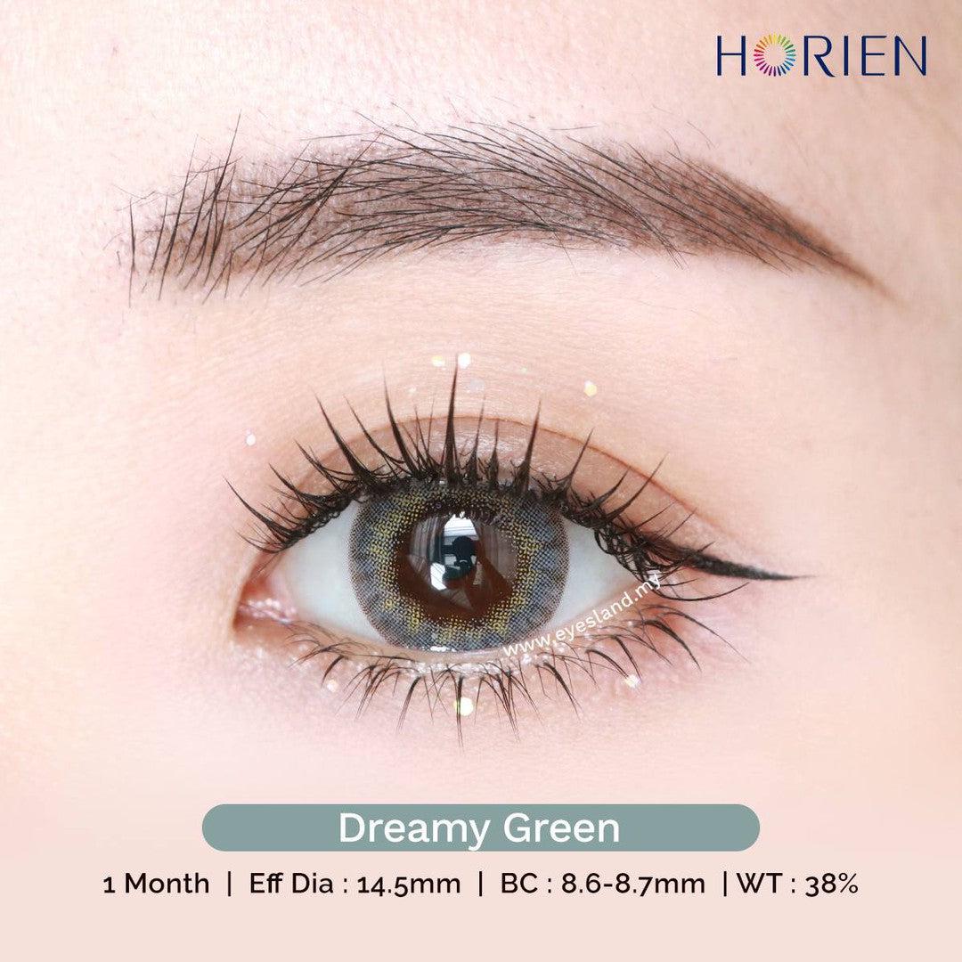 Dreamy Green-Eye Secret 38% Monthly Color Lens 2pcs (Eff dia:14.5mm)