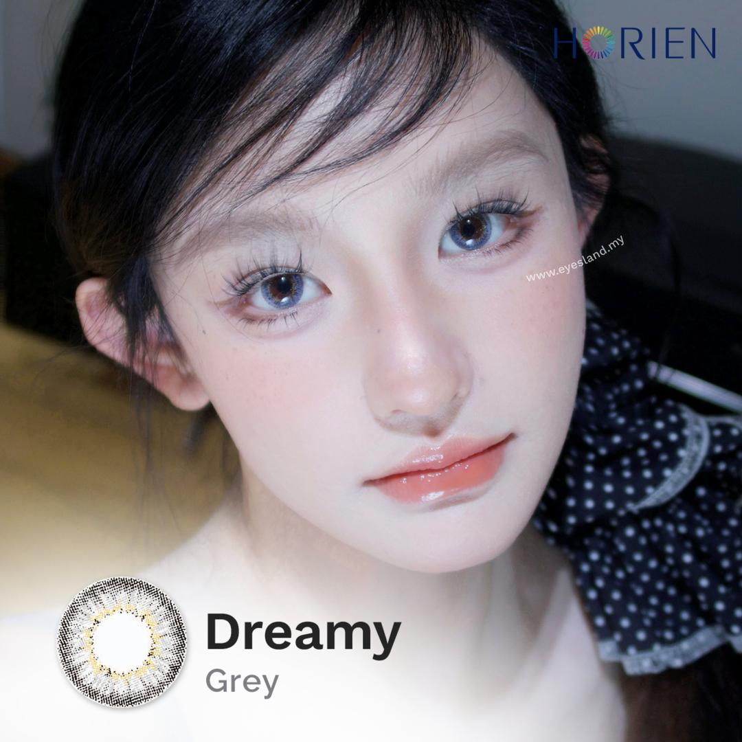 Dreamy Grey-Eye Secret 38% Monthly Color Lens 2pcs (Eff dia:14.2mm)