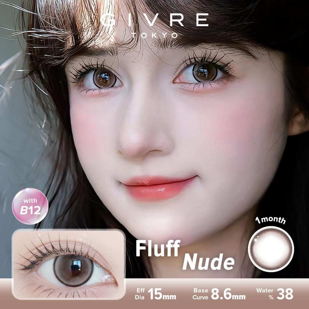 Fluff Nude-Givre Monthly Color Con 2pcs (Eff Dia:15mm)