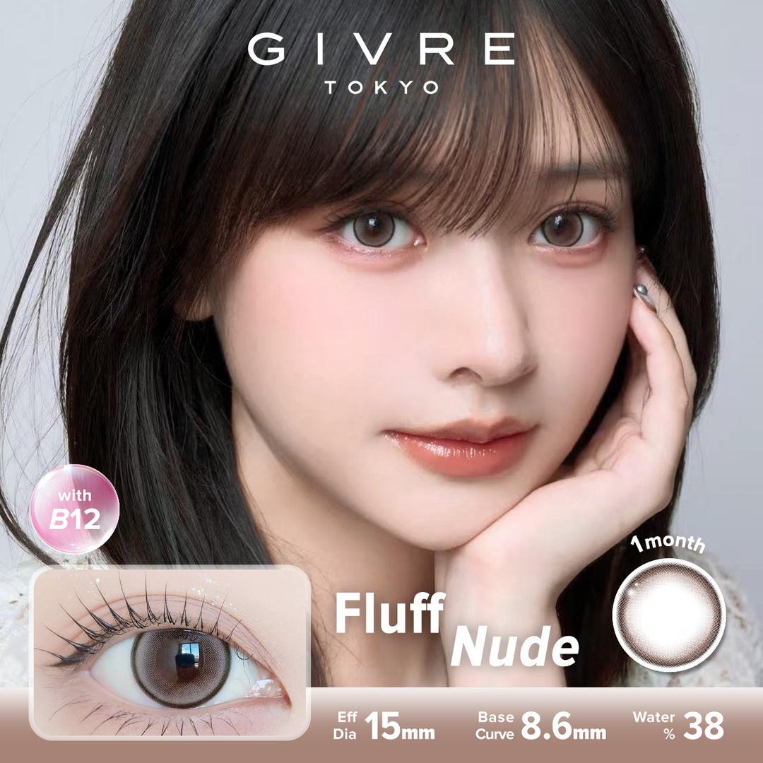 Fluff Nude-Givre Monthly Color Con 2pcs (Eff Dia:15mm)