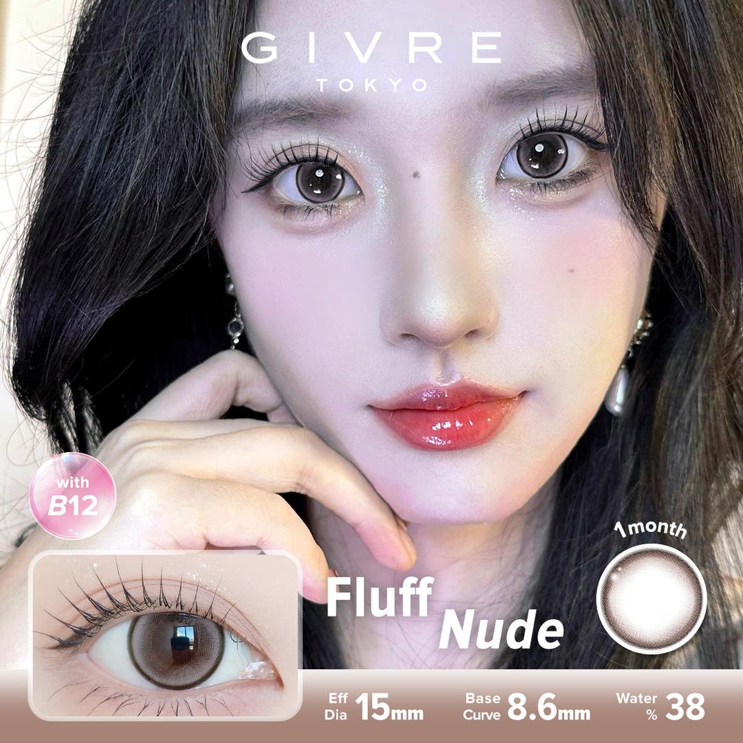 Fluff Nude-Givre Monthly Color Con 2pcs (Eff Dia:15mm)