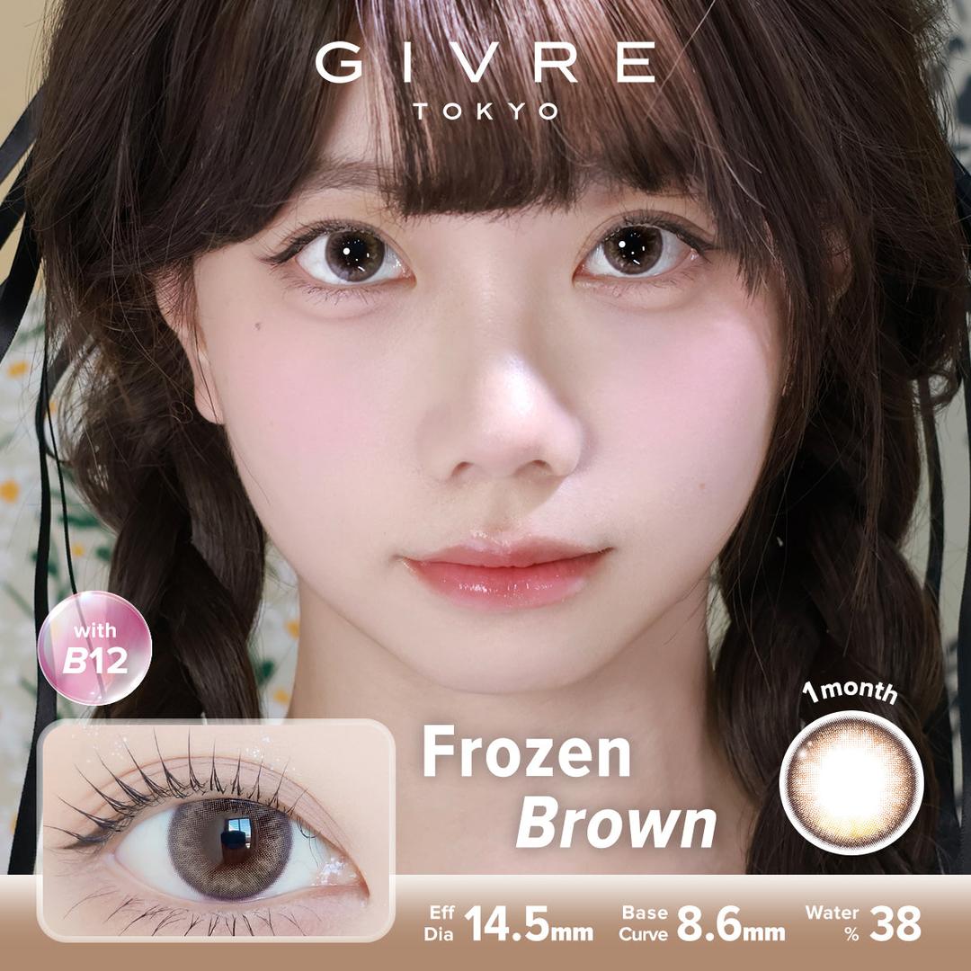 Frozen Brown-Givre Monthly Color Con 2pcs (Eff Dia:14.5mm)
