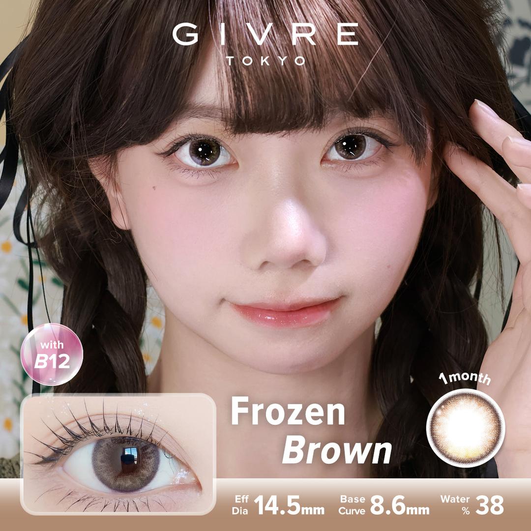 Frozen Brown-Givre Monthly Color Con 2pcs (Eff Dia:14.5mm)