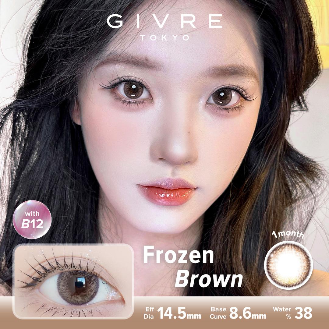 Frozen Brown-Givre Monthly Color Con 2pcs (Eff Dia:14.5mm)