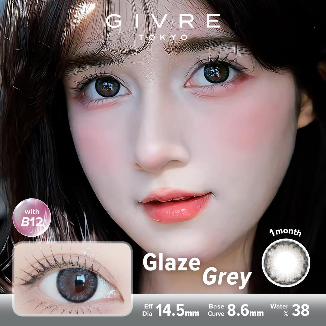 Glaze Grey-Givre Monthly Color Con 2pcs (Eff Dia:14.5mm)
