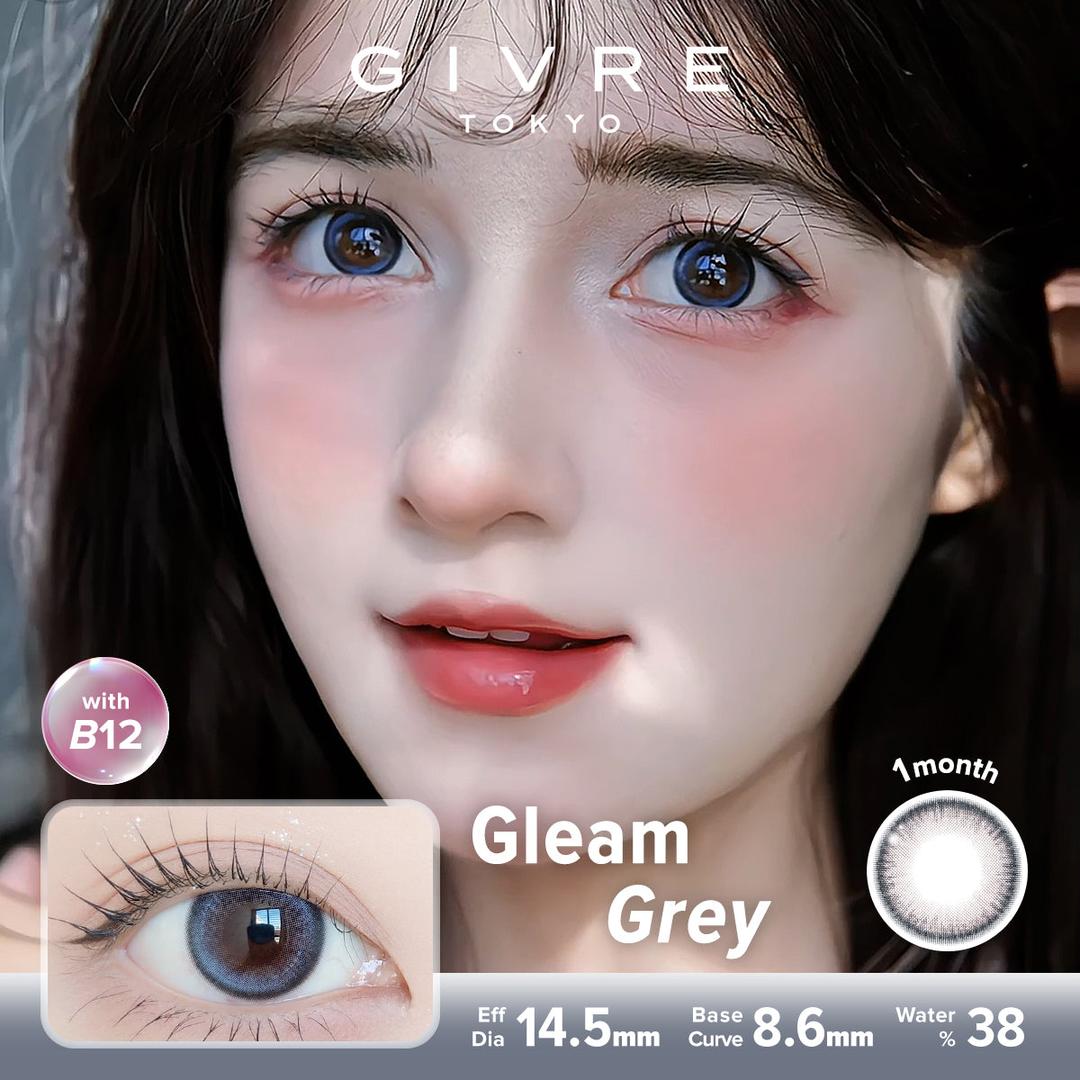 Gleam Grey-Givre Monthly Color Con 2pcs (Eff Dia:14.5mm)