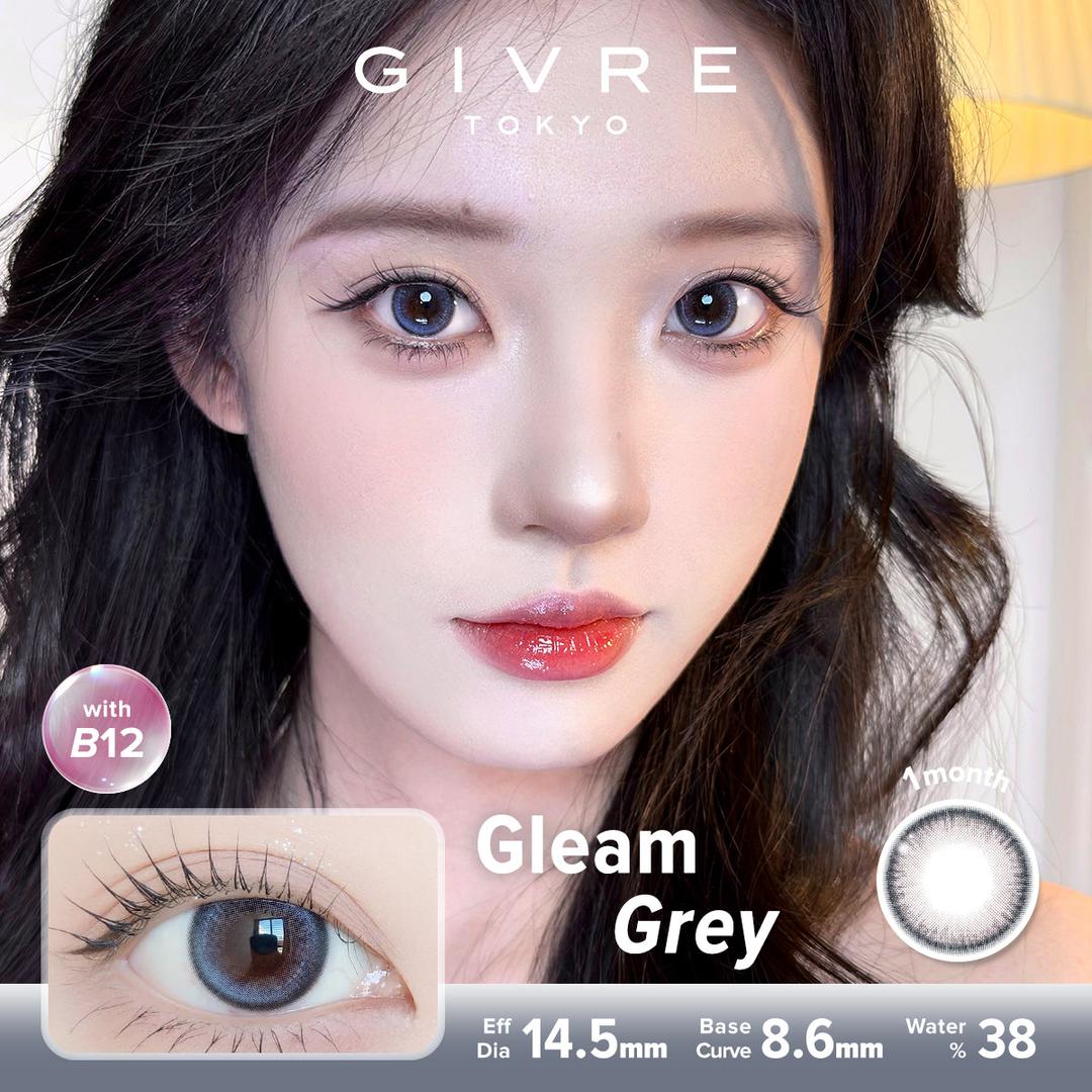 Gleam Grey-Givre Monthly Color Con 2pcs (Eff Dia:14.5mm)
