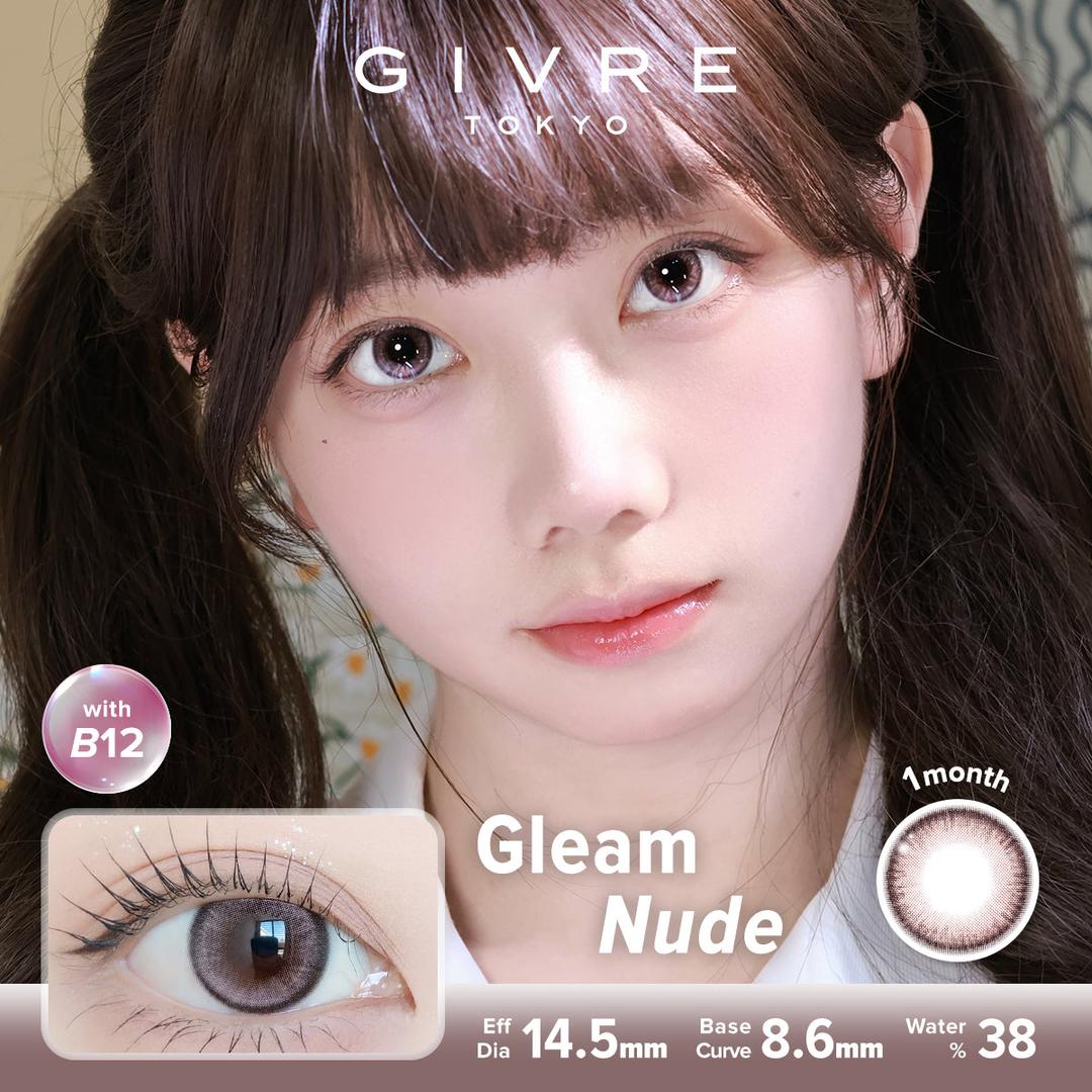 Gleam Nude-Givre Monthly Color Con 2pcs (Eff Dia:14.5mm)