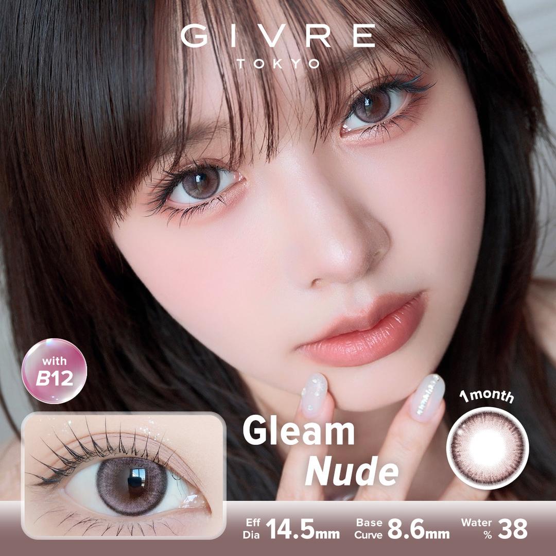 Gleam Nude-Givre Monthly Color Con 2pcs (Eff Dia:14.5mm)