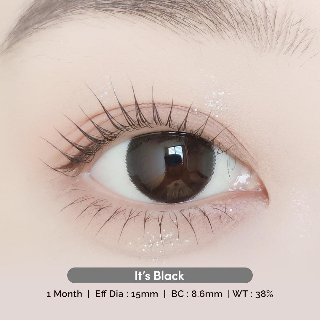 Its Black -Mi Tesoro Monthly Color Con 2pcs (Eff dia:15mm)