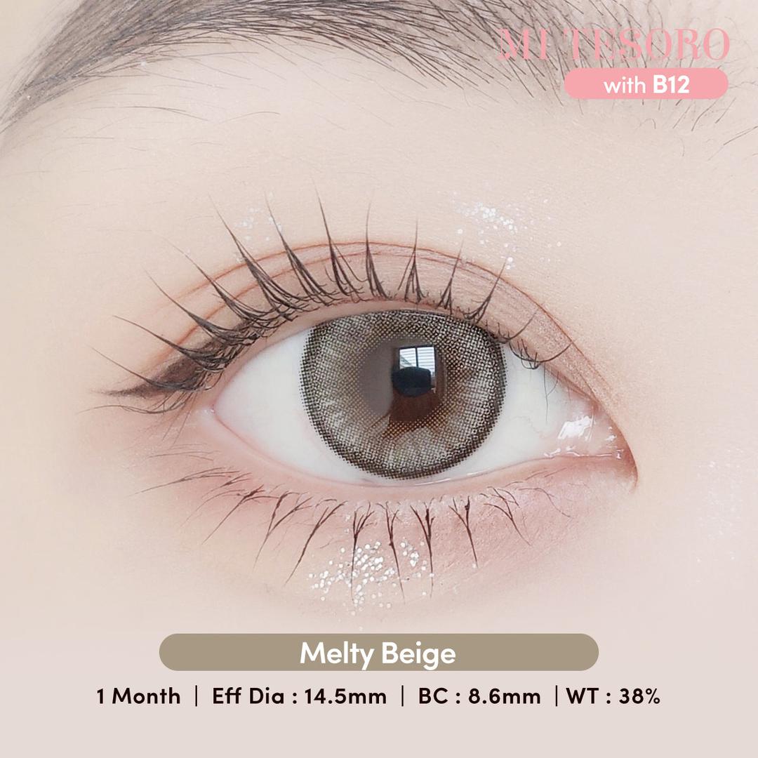 Melty Beige-Mi Tesoro Monthly Color Con 2pcs (Eff dia:14.5mm)
