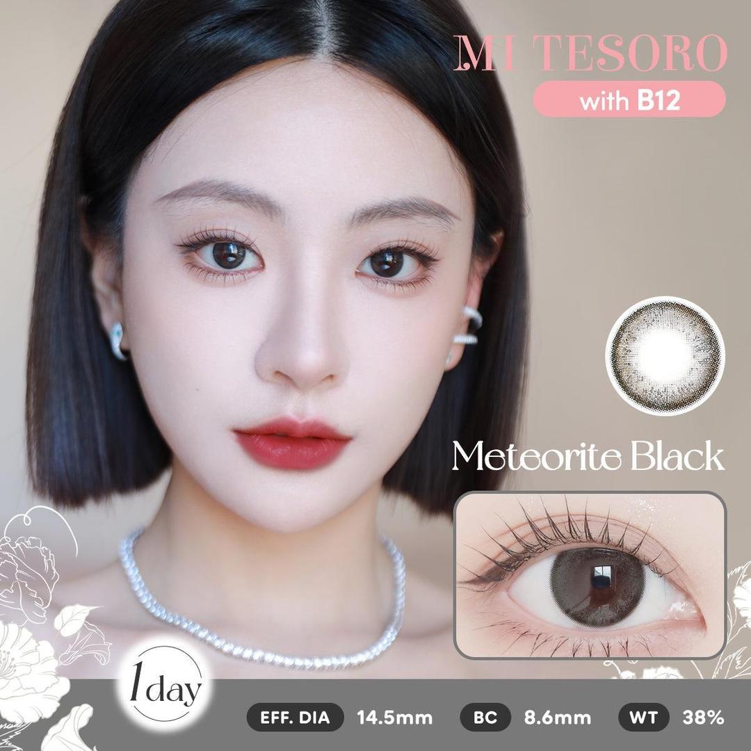 (Trial Pack)Meteorite Black-Mi Tesoro 1 Day Color Con 2pcs