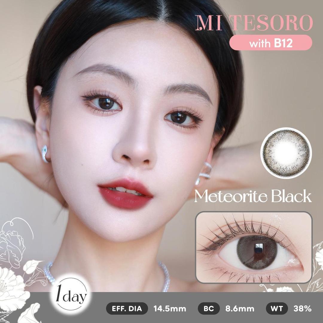 Meteorite Black-Mi Tesoro 1 Day Color Con 10pcs (Eff dia:14.5mm)