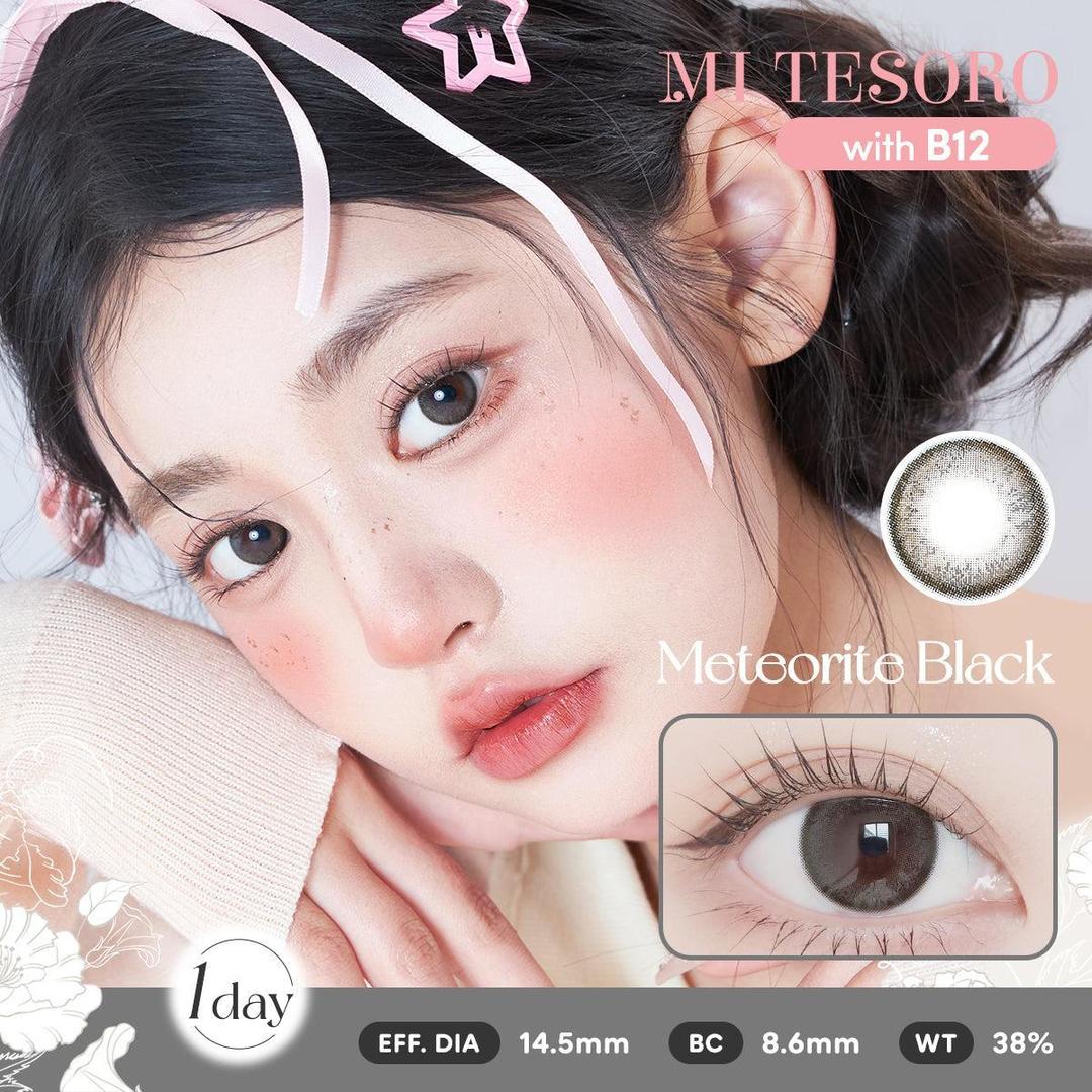 Meteorite Black-Mi Tesoro 1 Day Color Con 10pcs (Eff dia:14.5mm)