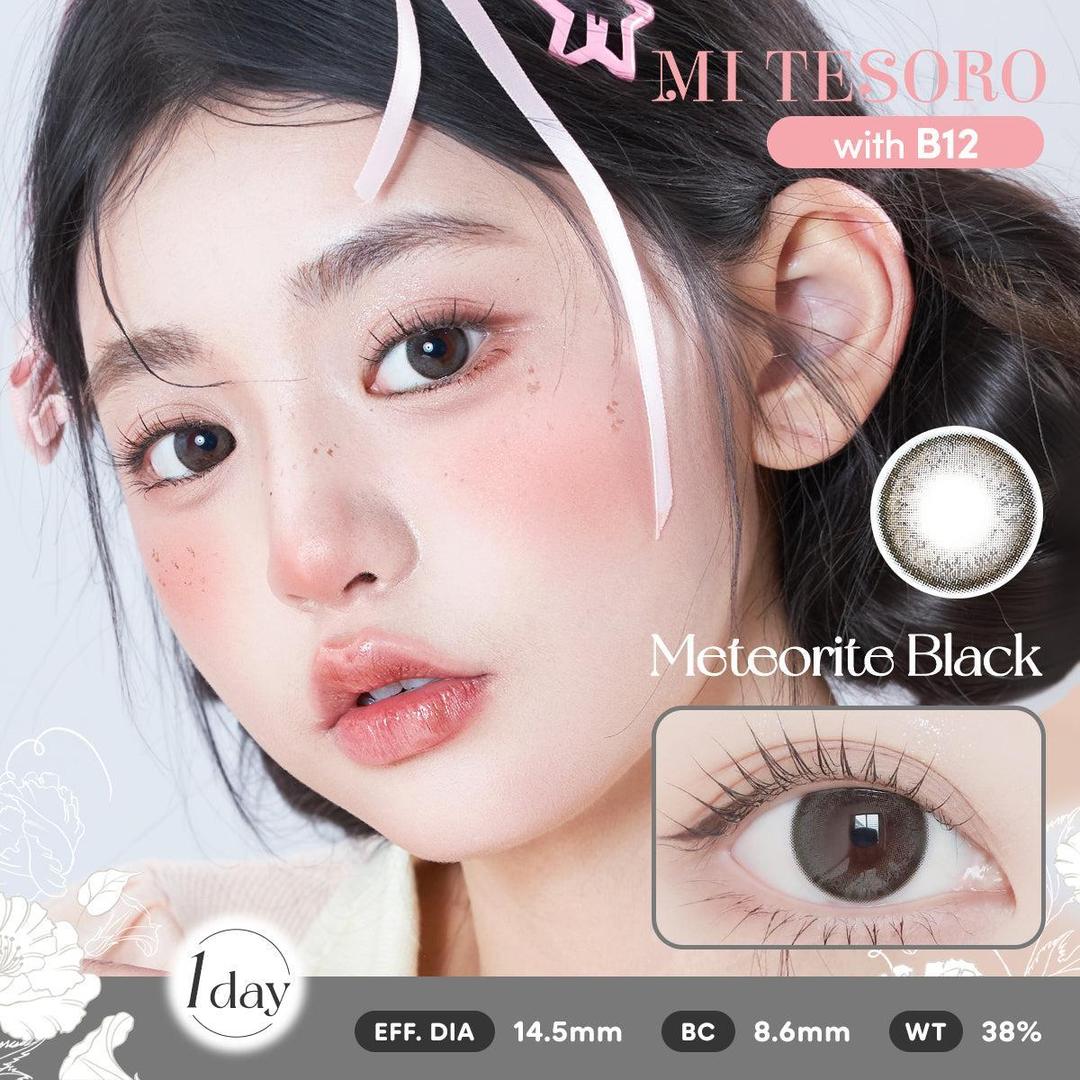 Meteorite Black-Mi Tesoro 1 Day Color Con 10pcs (Eff dia:14.5mm)