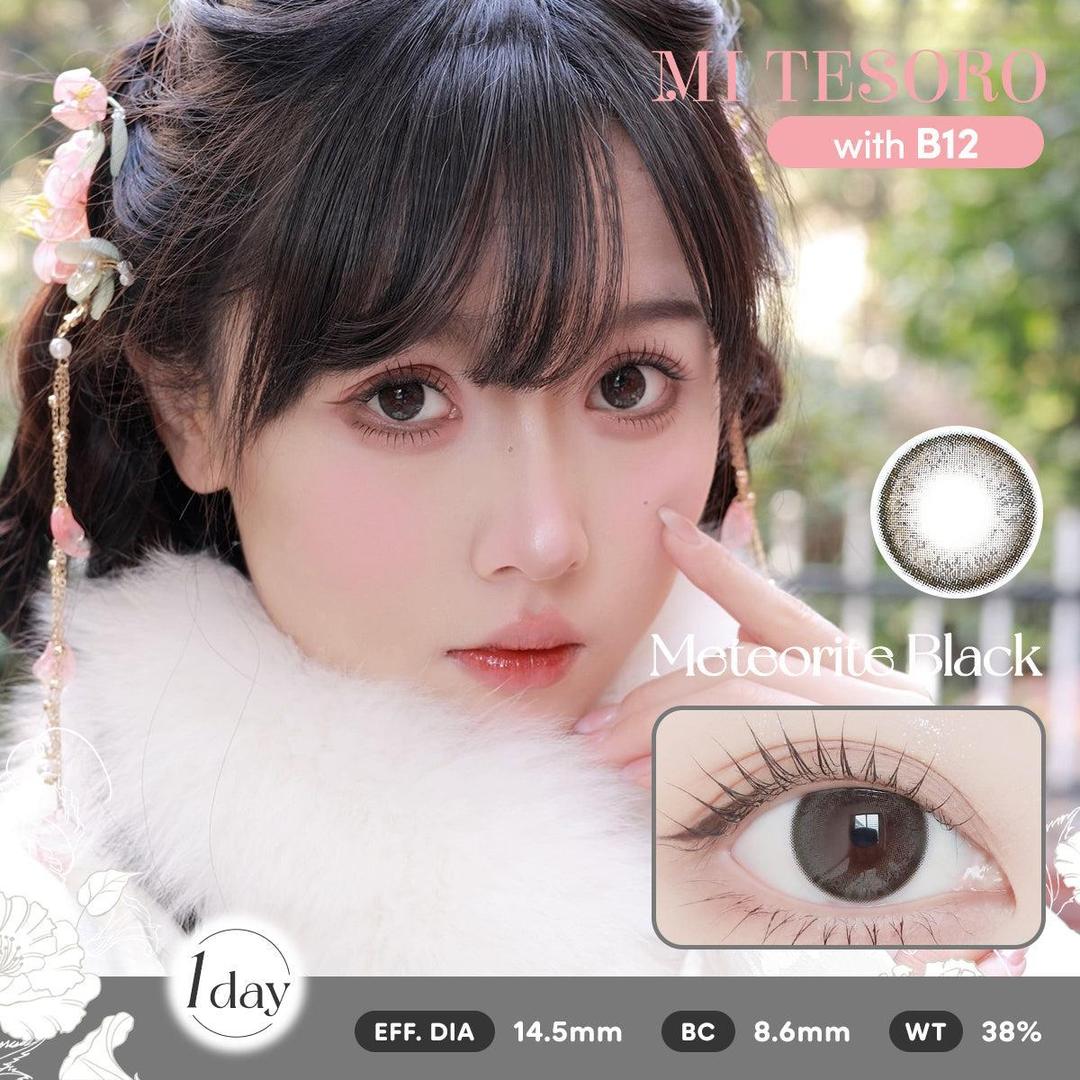 Meteorite Black-Mi Tesoro 1 Day Color Con 10pcs (Eff dia:14.5mm)