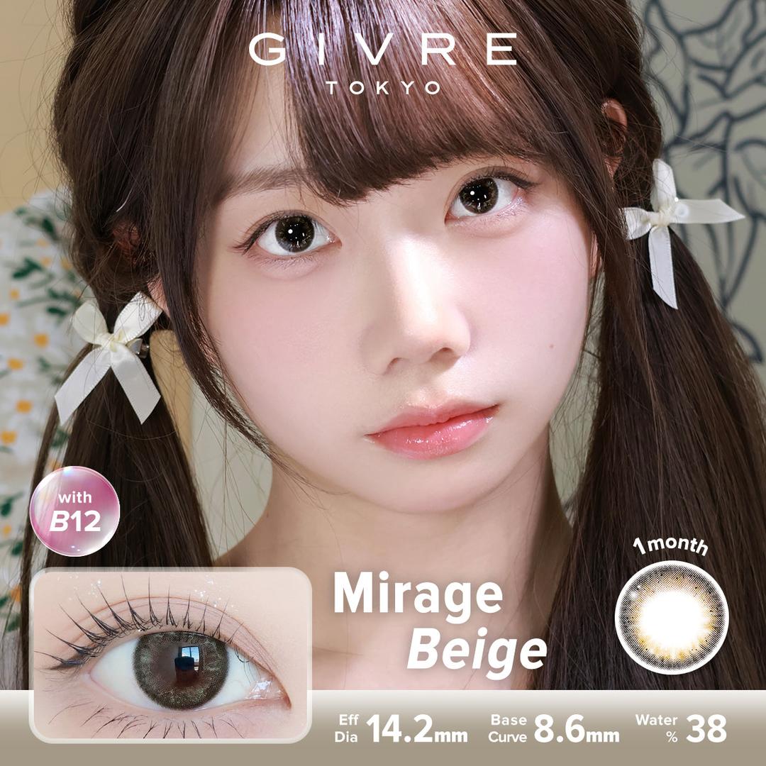 Mirage Beige-Givre Monthly Color Con 2pcs (Eff Dia:14.2mm)