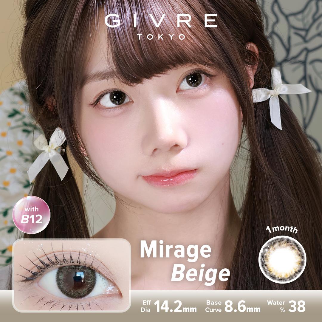 Mirage Beige-Givre Monthly Color Con 2pcs (Eff Dia:14.2mm)