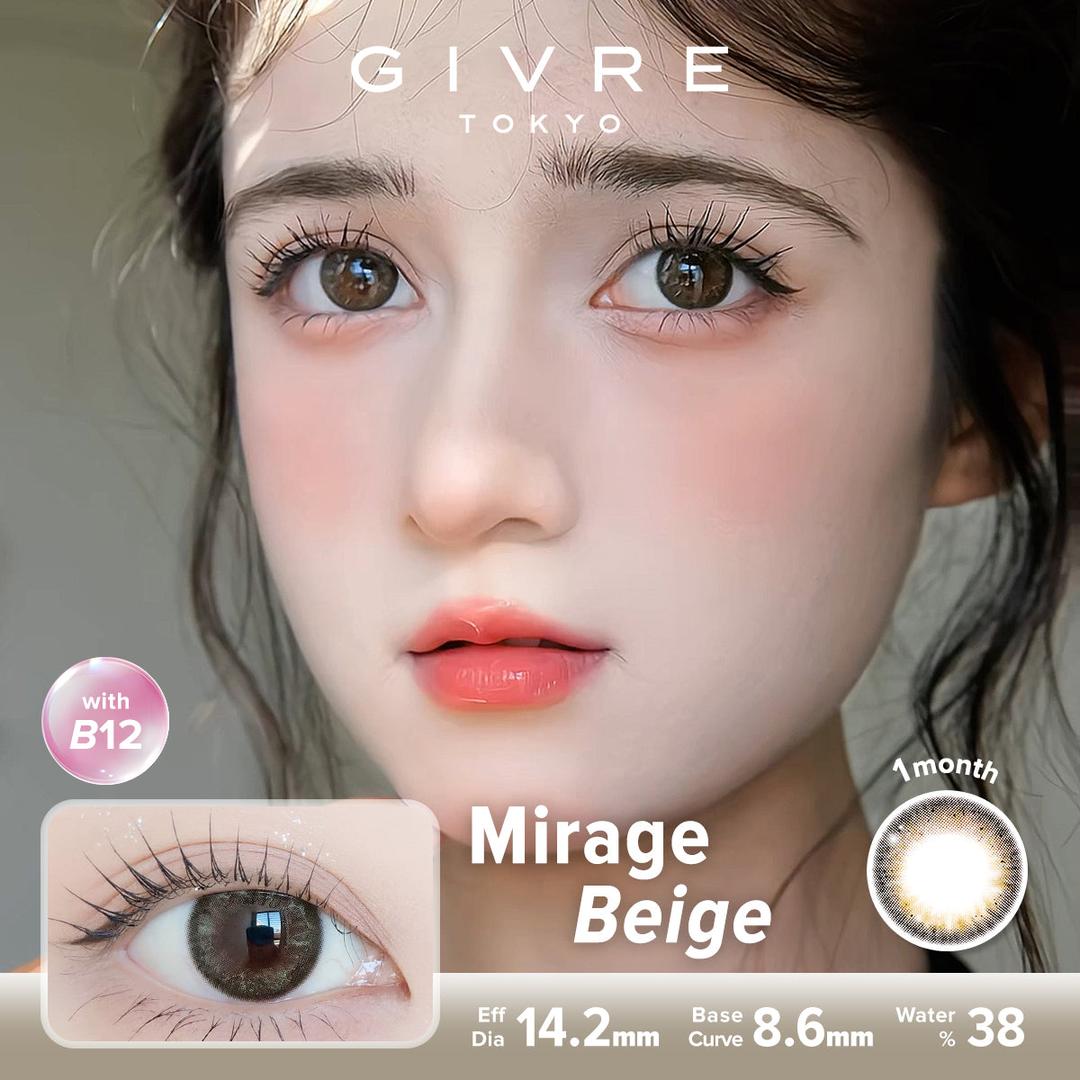 Mirage Beige-Givre Monthly Color Con 2pcs (Eff Dia:14.2mm)