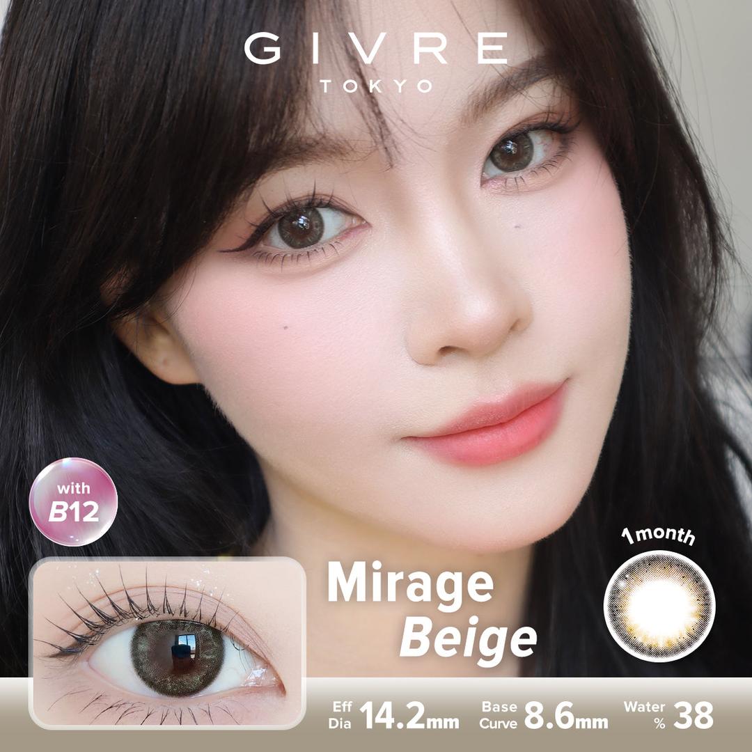 Mirage Beige-Givre Monthly Color Con 2pcs (Eff Dia:14.2mm)