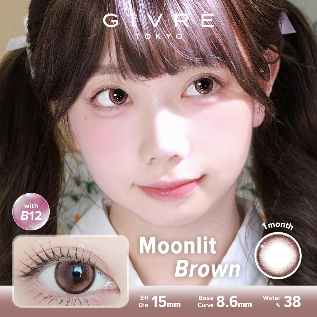 Moonlit Brown-Givre Monthly Color Con 2pcs (Eff Dia:15mm)