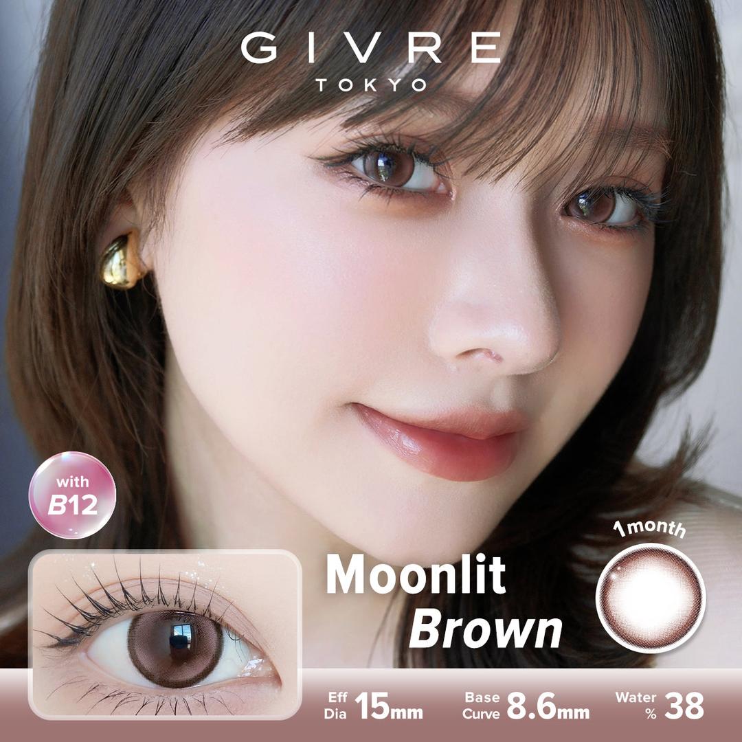 Moonlit Brown-Givre Monthly Color Con 2pcs (Eff Dia:15mm)