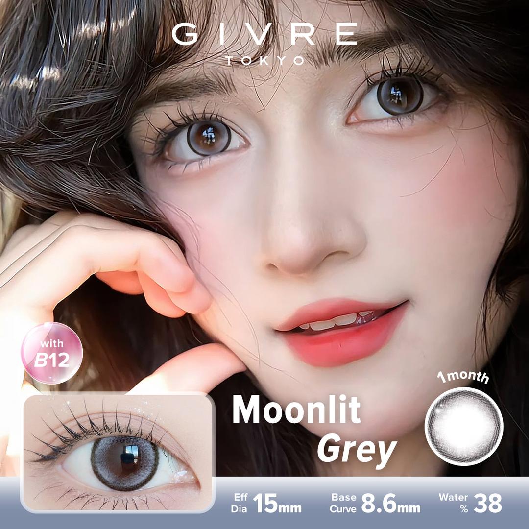 Moonlit Grey-Givre Monthly Color Con 2pcs (Eff Dia:15mm)