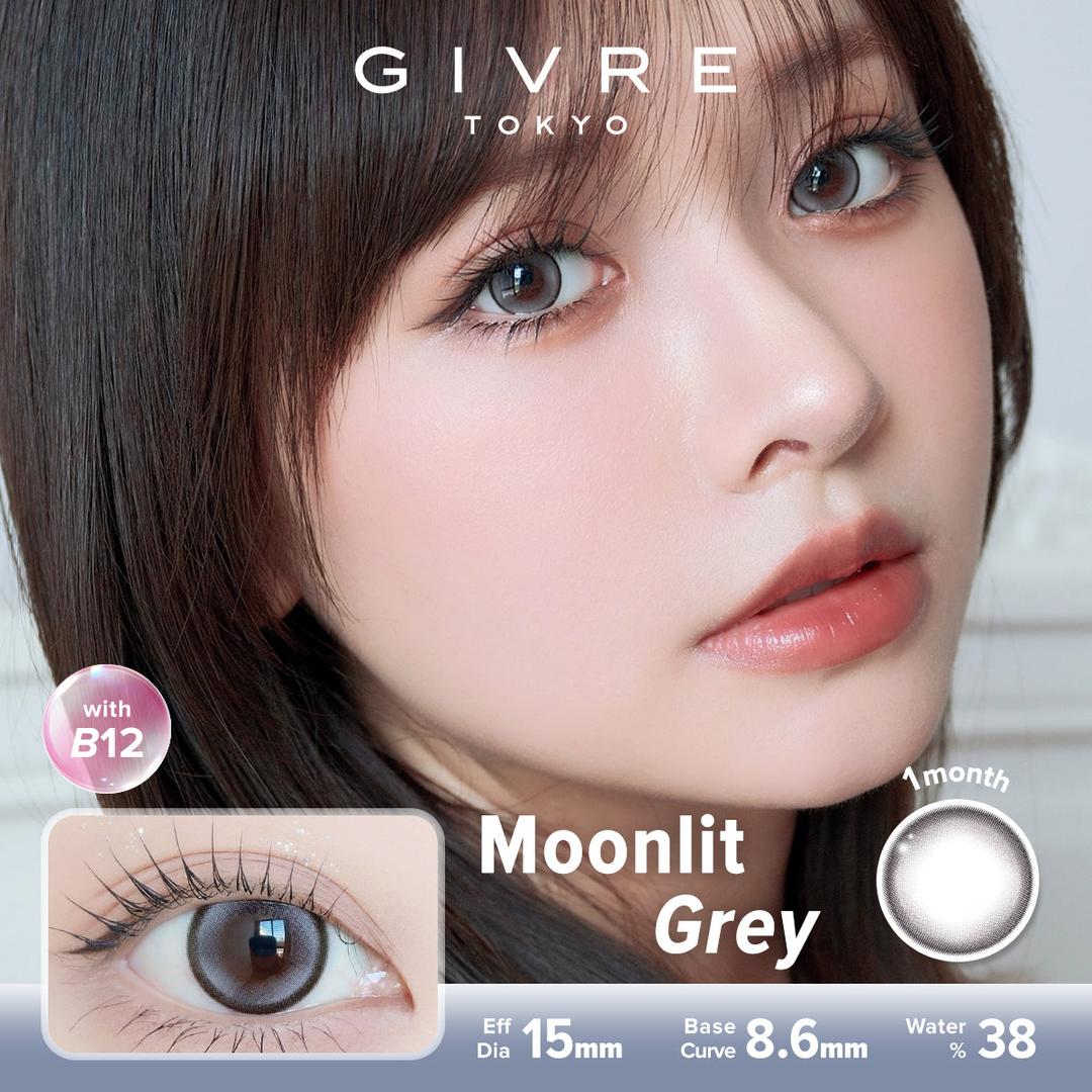 Moonlit Grey-Givre Monthly Color Con 2pcs (Eff Dia:15mm)