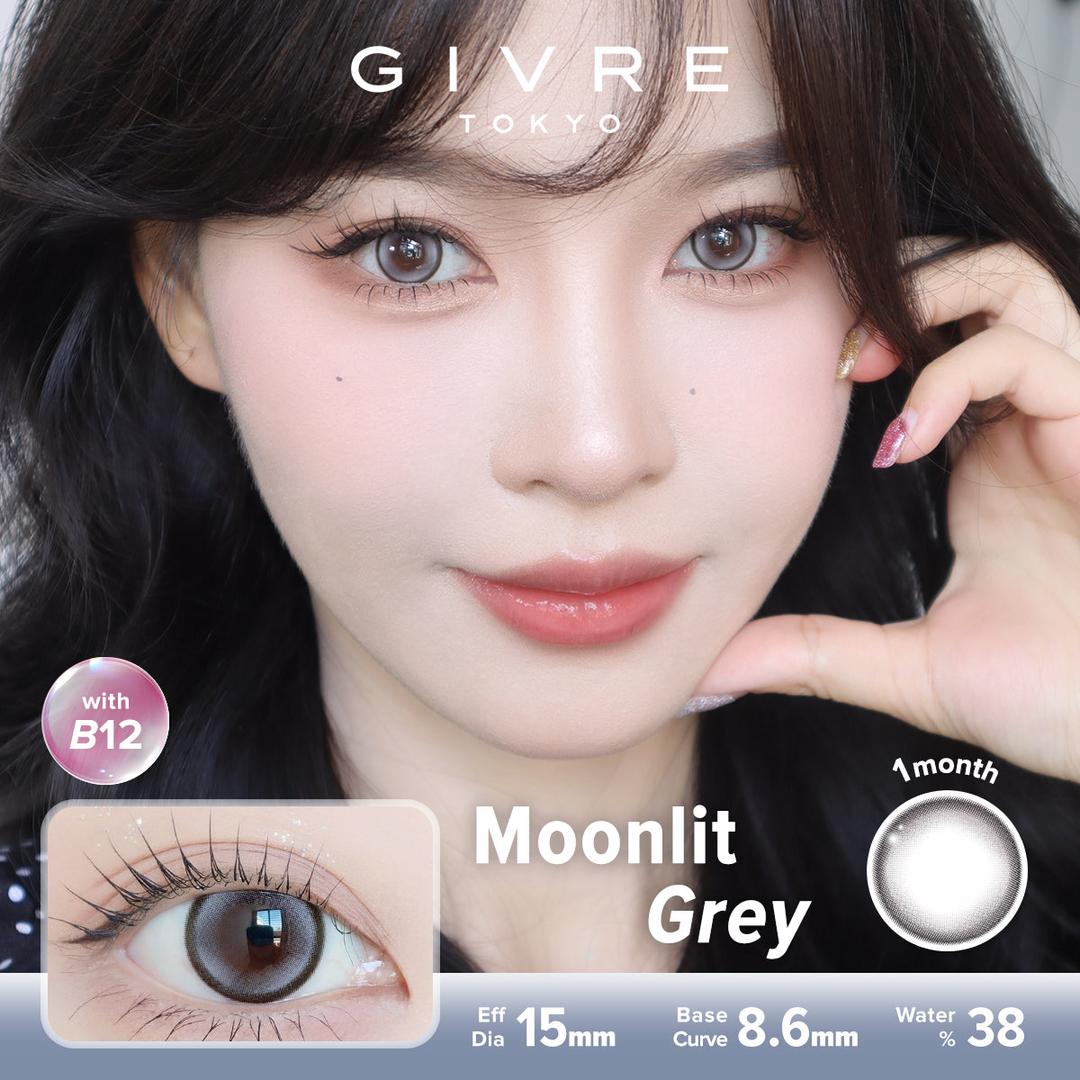 Moonlit Grey-Givre Monthly Color Con 2pcs (Eff Dia:15mm)