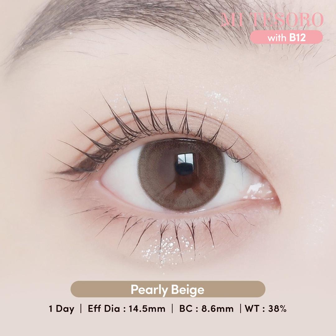 Pearly Beige-Mi Tesoro 1 Day Color Con 10pcs