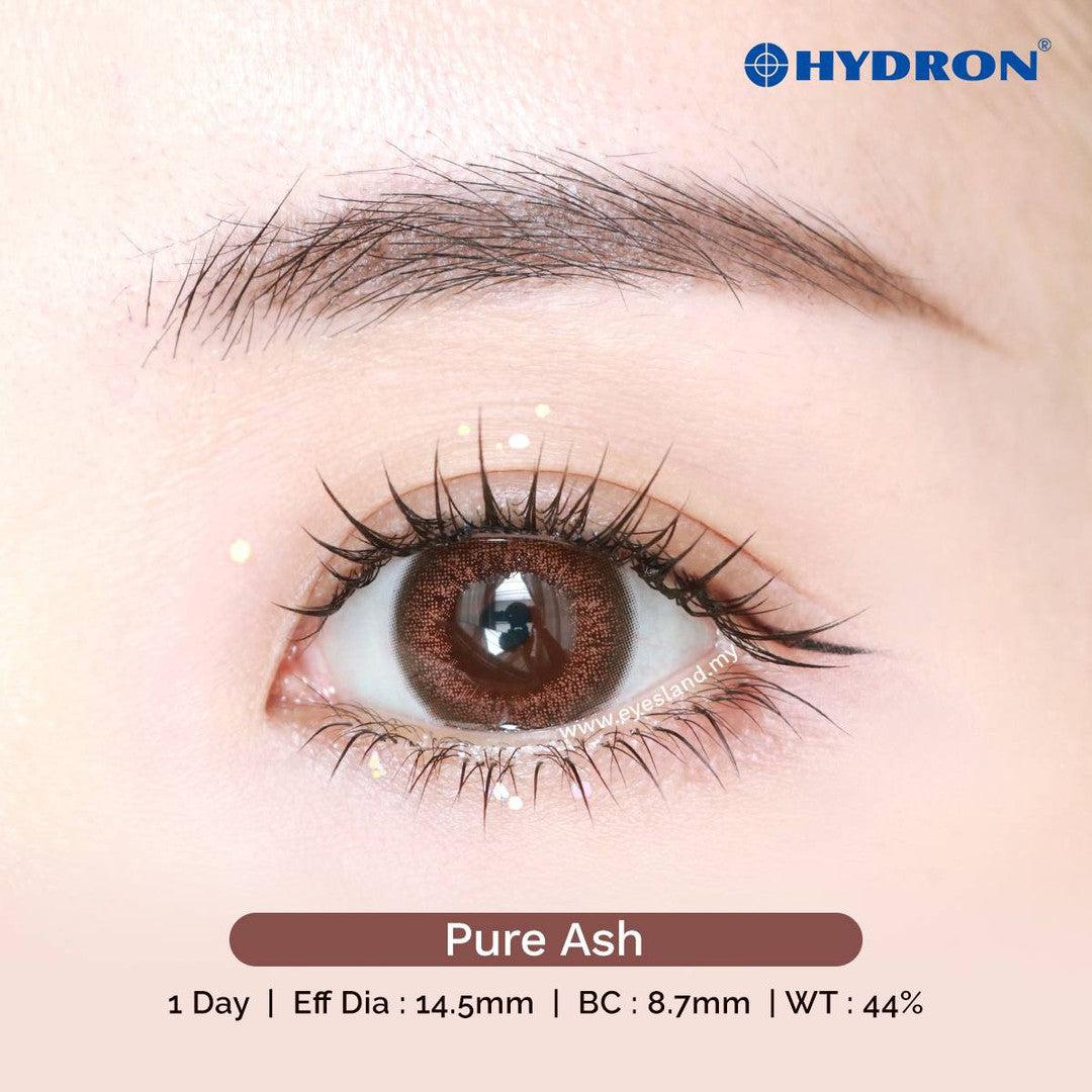 Pure Ash-Pure Plus Silicone Hydrogel 1 Day Color Contact Lens 10pcs (Eff dia:14.5mm)