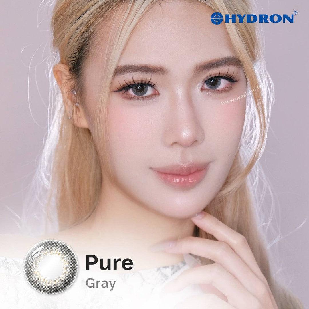 Pure Grey-Pure Plus Silicone Hydrogel 1 Day Color Contact Lens 10pcs (Eff dia:14.2mm)