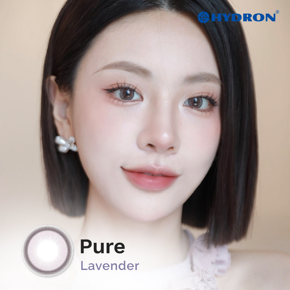 Pure Lavender -Pure Plus Silicone Hydrogel 1 Day Color Contact Lens 10pcs (Eff dia:14.2mm) (Copy)