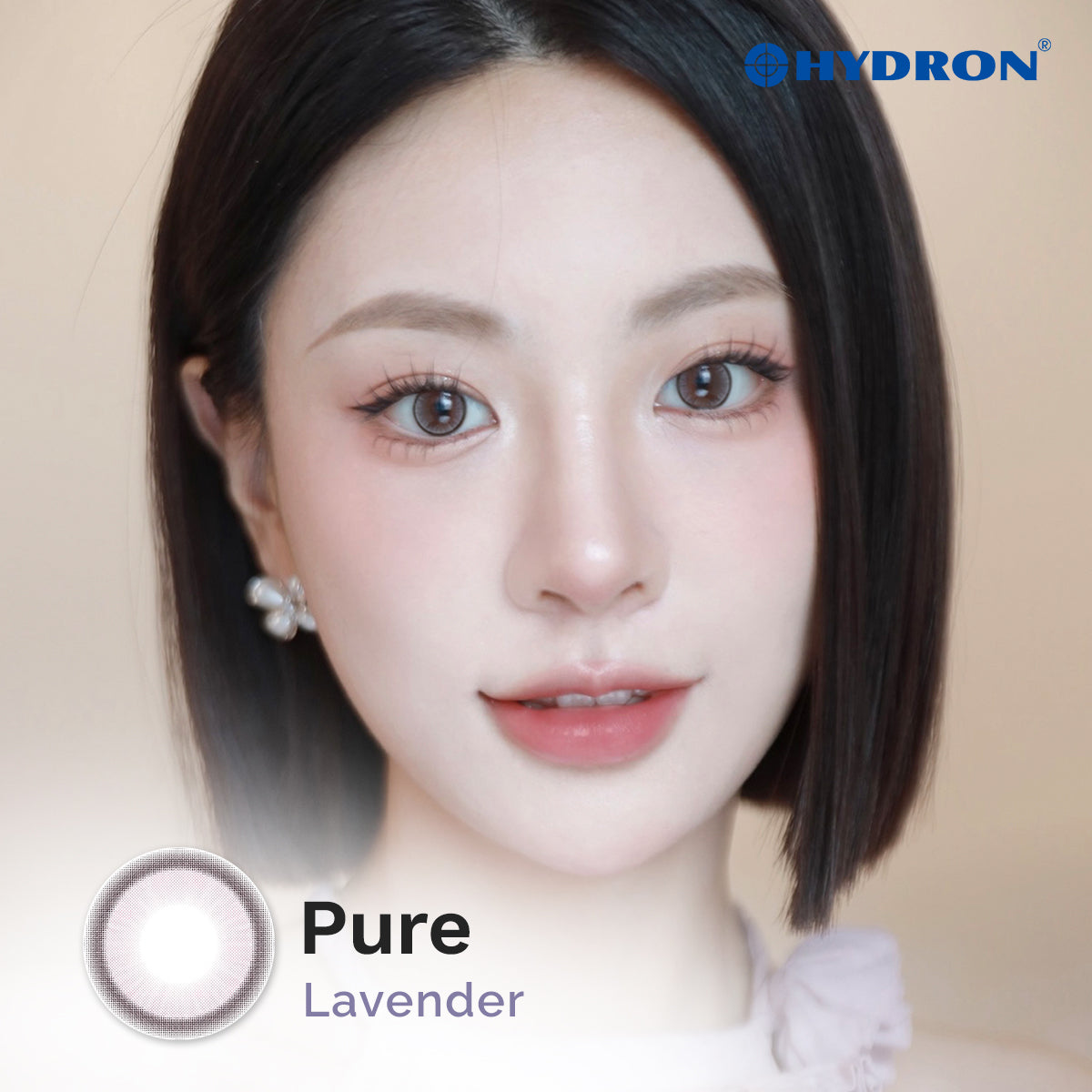 Pure Lavender -Pure Plus Silicone Hydrogel 1 Day Color Contact Lens 10pcs (Eff dia:14.2mm) (Copy)