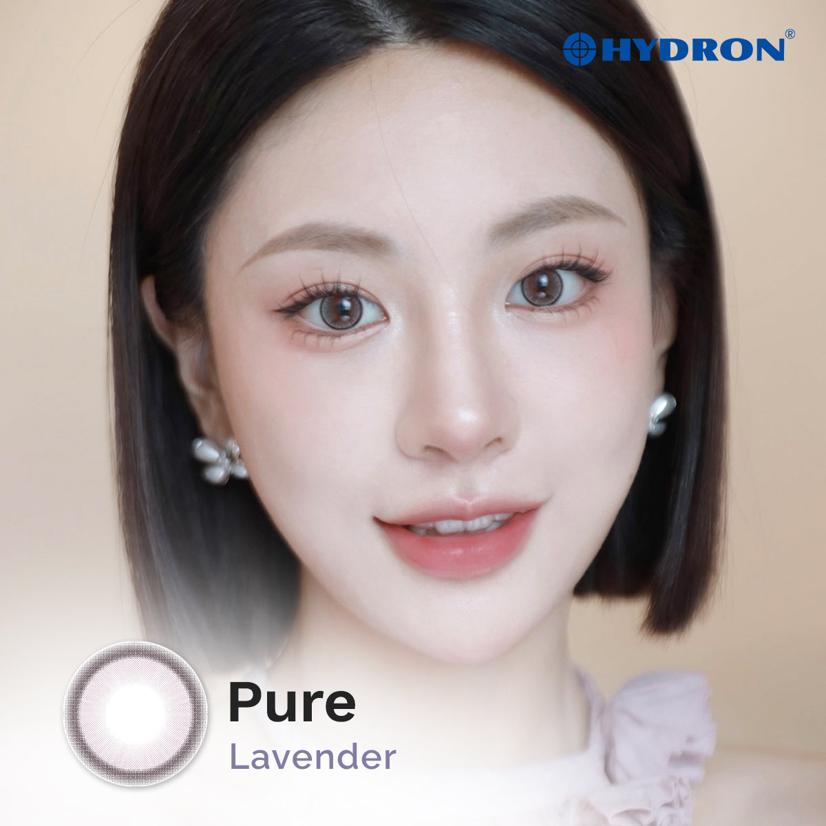 Pure Lavender -Pure Plus Silicone Hydrogel 1 Day Color Contact Lens 10pcs (Eff dia:14.2mm) (Copy)