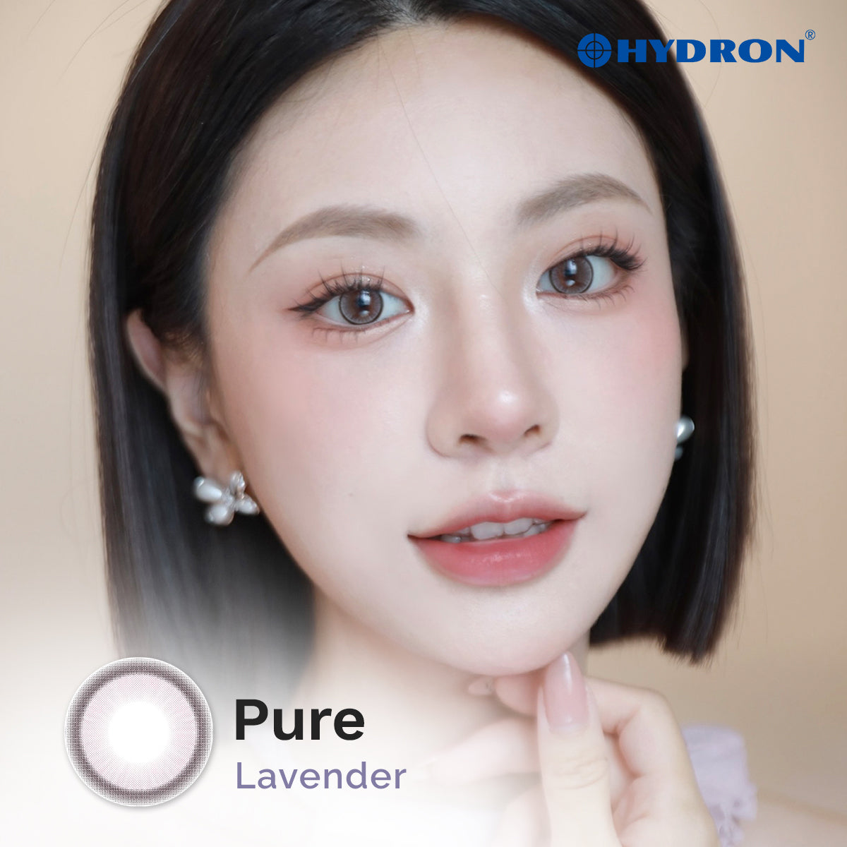 Pure Lavender -Pure Plus Silicone Hydrogel 1 Day Color Contact Lens 10pcs (Eff dia:14.2mm) (Copy)