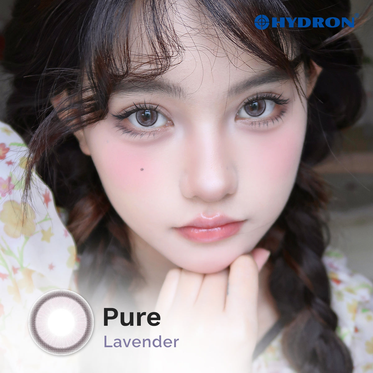Pure Lavender -Pure Plus Silicone Hydrogel 1 Day Color Contact Lens 10pcs (Eff dia:14.2mm) (Copy)