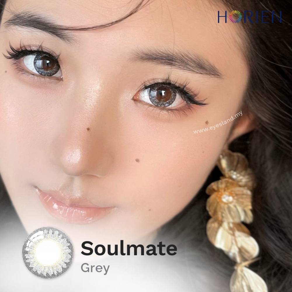 Soulmate Grey-Kira-Kira Monthly Color Lens 2pcs (Eff dia:14.5mm)