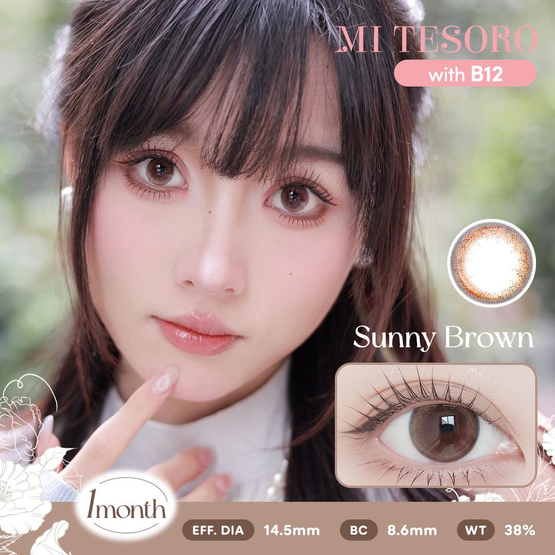 Sunny Brown-Mi Tesoro Monthly Color Con 2pcs (Eff dia:14.5mm)