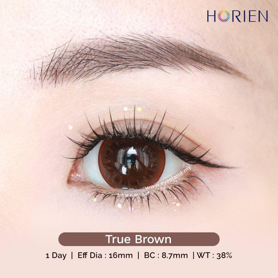 True Brown-Eye Secret 38% 1 Day Color Lenses 10pcs (Eff dia:16mm)