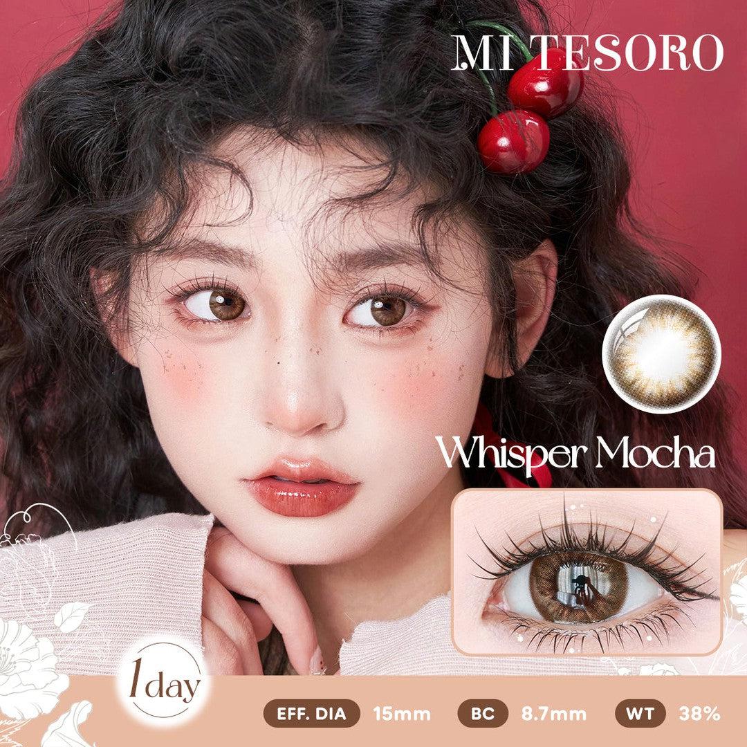 Whisper Mocha-Mi Tesoro 1 Day Color Con 10pcs (Eff dia:15mm)