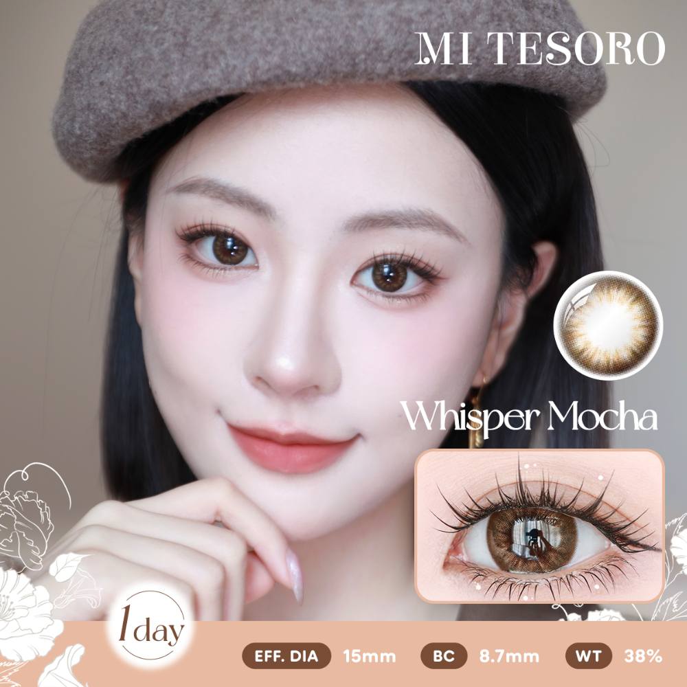Whisper Mocha-Mi Tesoro 1 Day Color Con 10pcs (Eff dia:15mm)