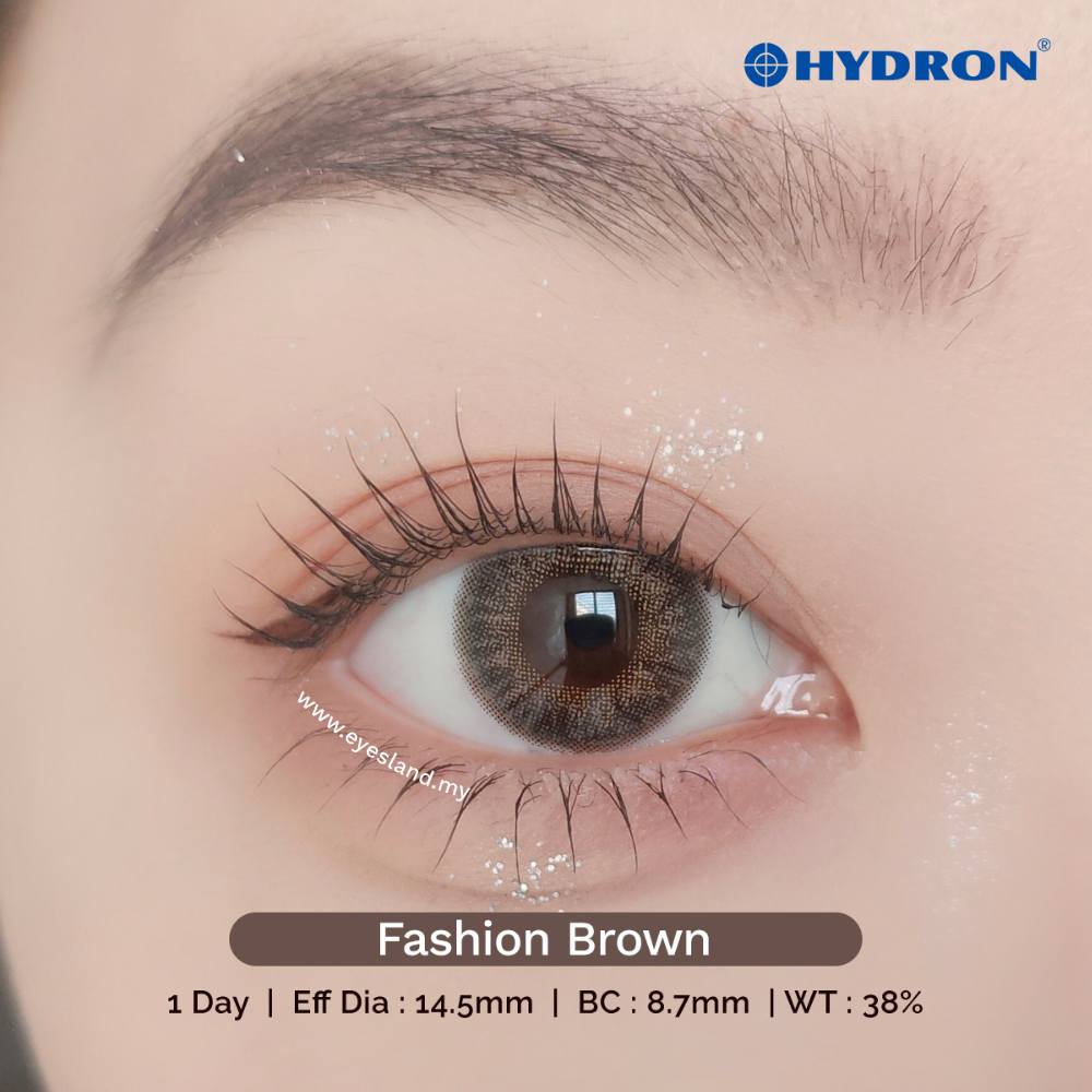 Fashion Brown-Star Shine 1 Day Color Contact Lenses 10pcs (Eff dia:14.5mm)