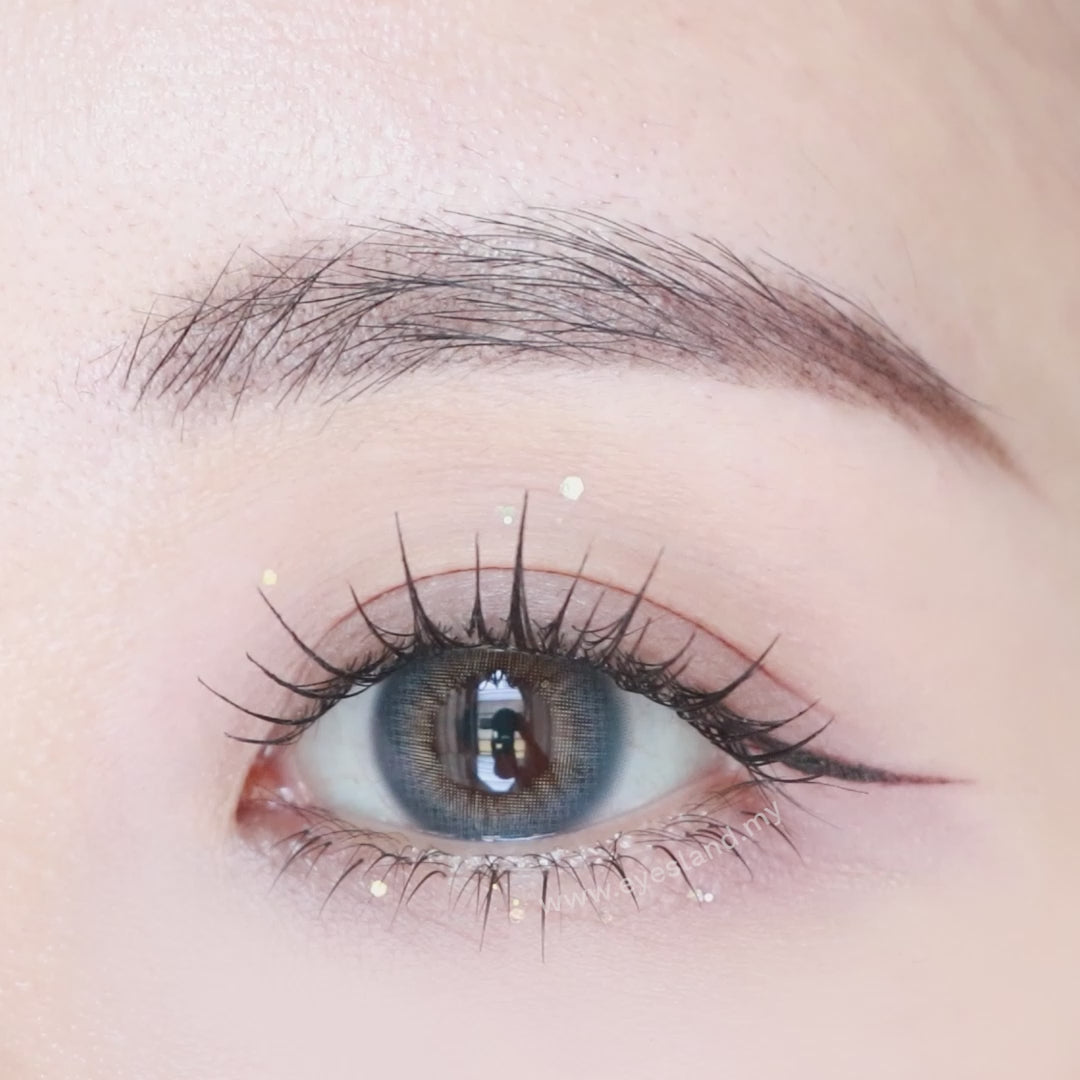 Chiffon Navy Grey-Mi Tesoro Monthly Color Con 2pcs (Eff dia:14.2mm)